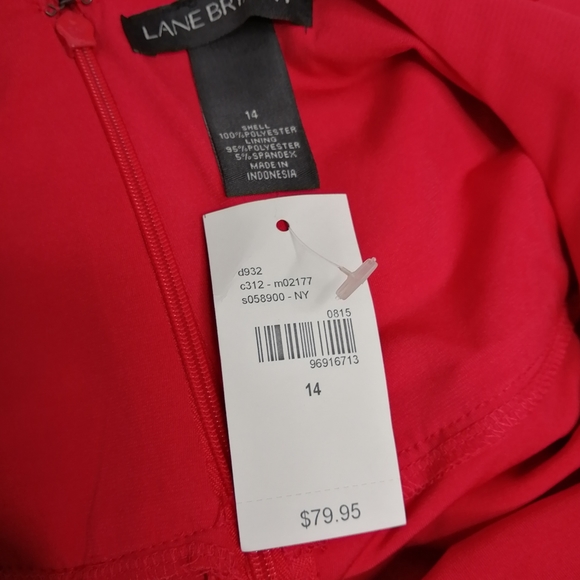 Lane Bryant Women's chiffon fringe skirt Red Size 14 - Picture 5 of 8